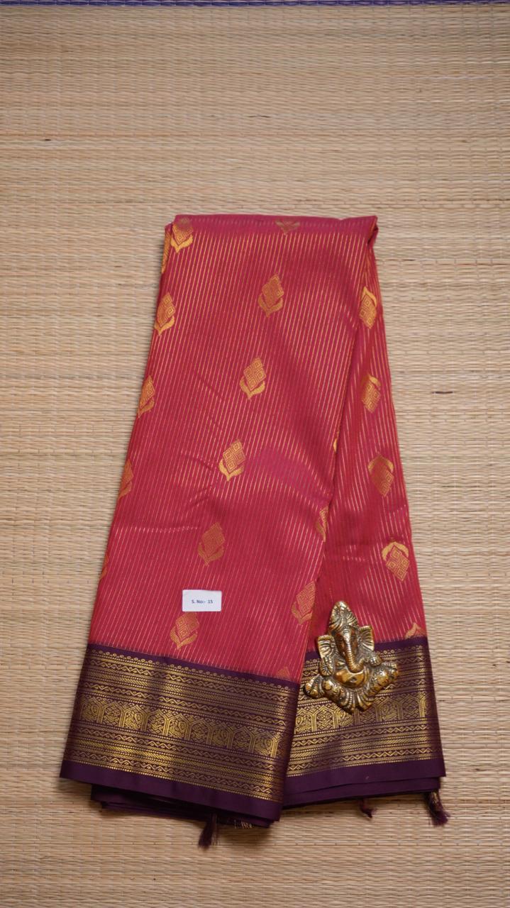 Kanchi Semi Silk Saree - 01-03-15-35 (ROSE CHAMBER )