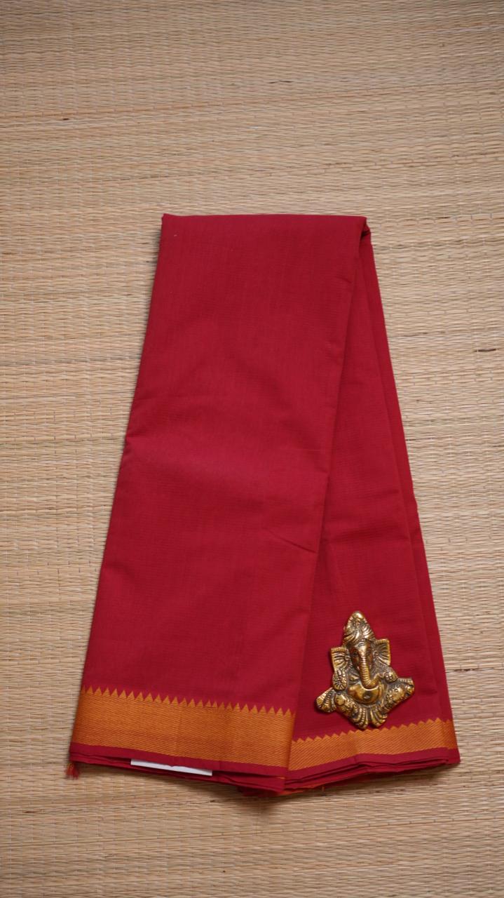 Mangalagiri Pure Cotton Handloom - 15-11-06-15 (HIBISCUS TEA)