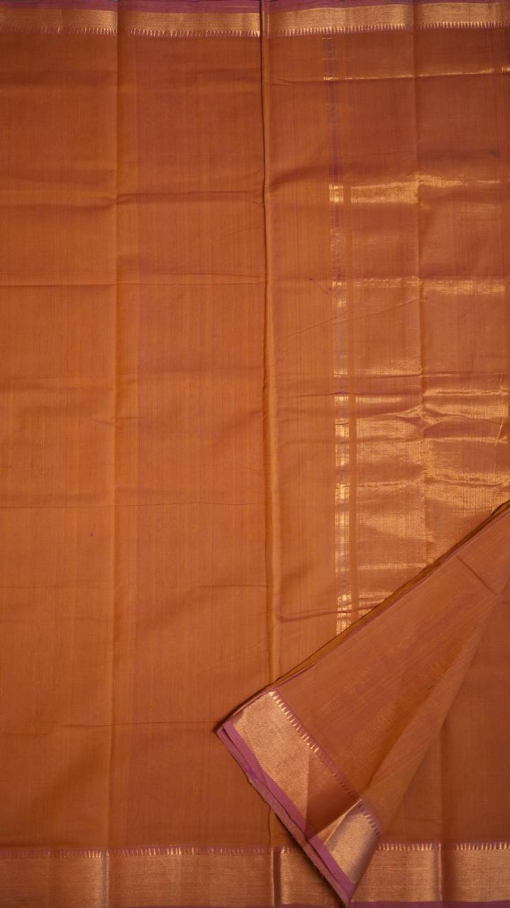 Mangalagiri Pure Cotton Handloom - 15-11-04-01 (CARAMEL LATTE)