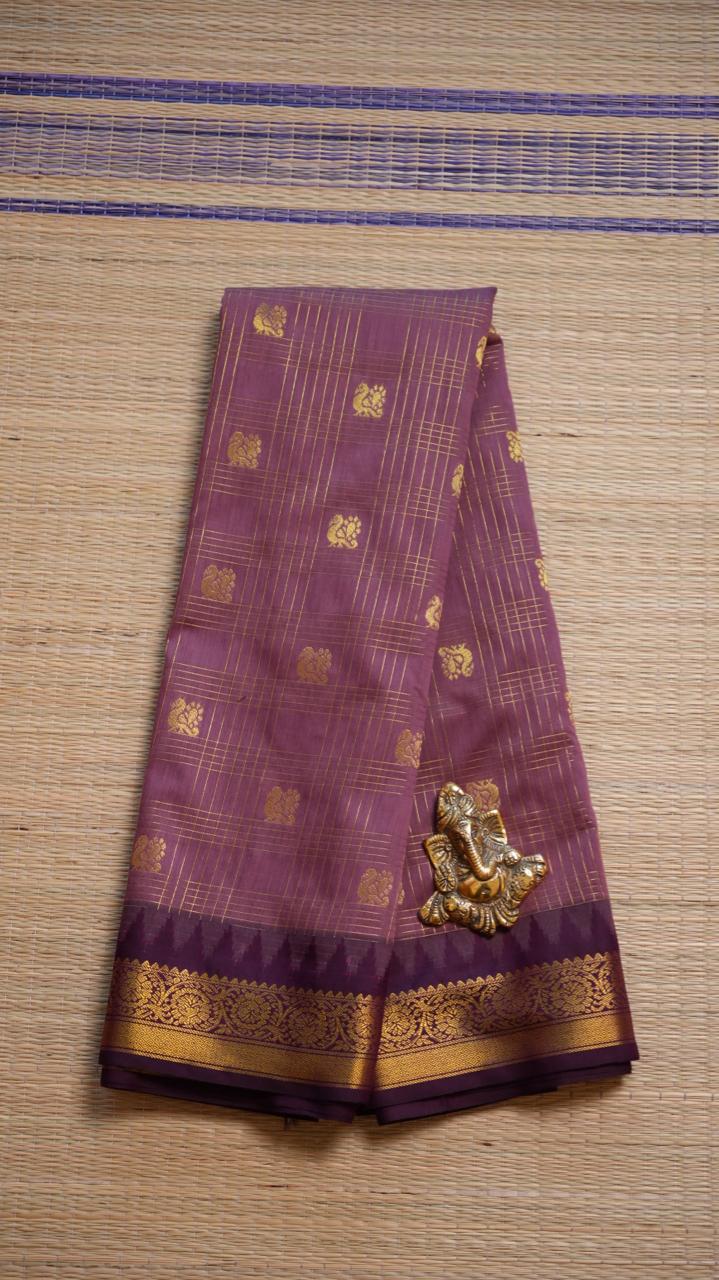 Kanchi Semi Silk Saree - 01-03-16-16 (WILD ORCHID)