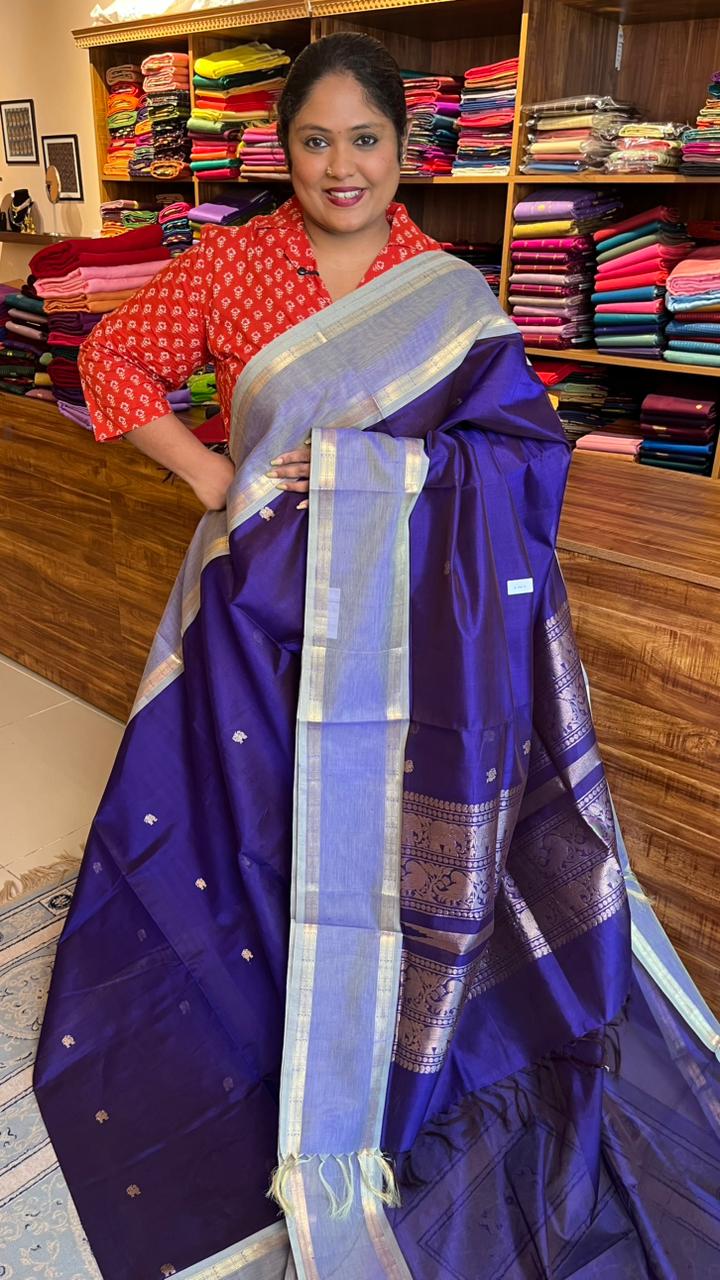 Masterpiece Kanchivaram Pure Silk Cotton Saree - 01-03-03-04