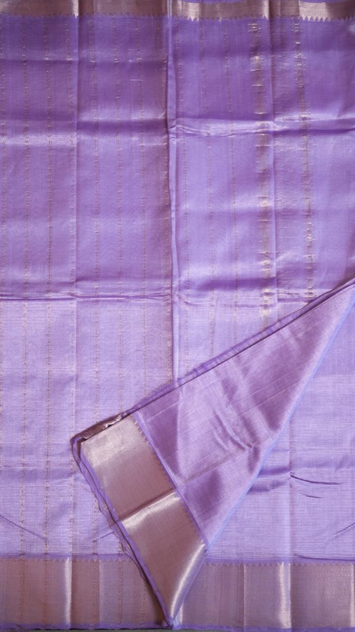 Mangalagiri Silk Cotton Saree 15-03-01-11 (GLASS LILAC)