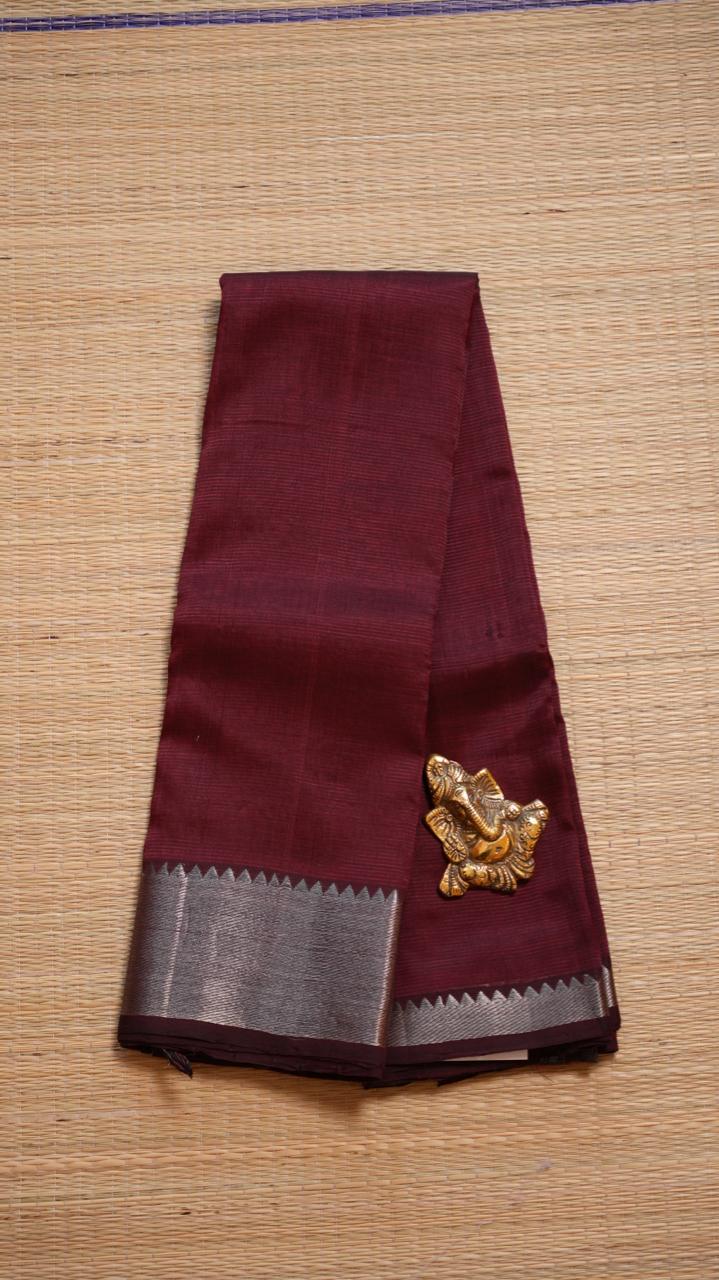 Mangalagiri Silk Cotton Saree 15-03-01-06 (POLISHED WOOD)