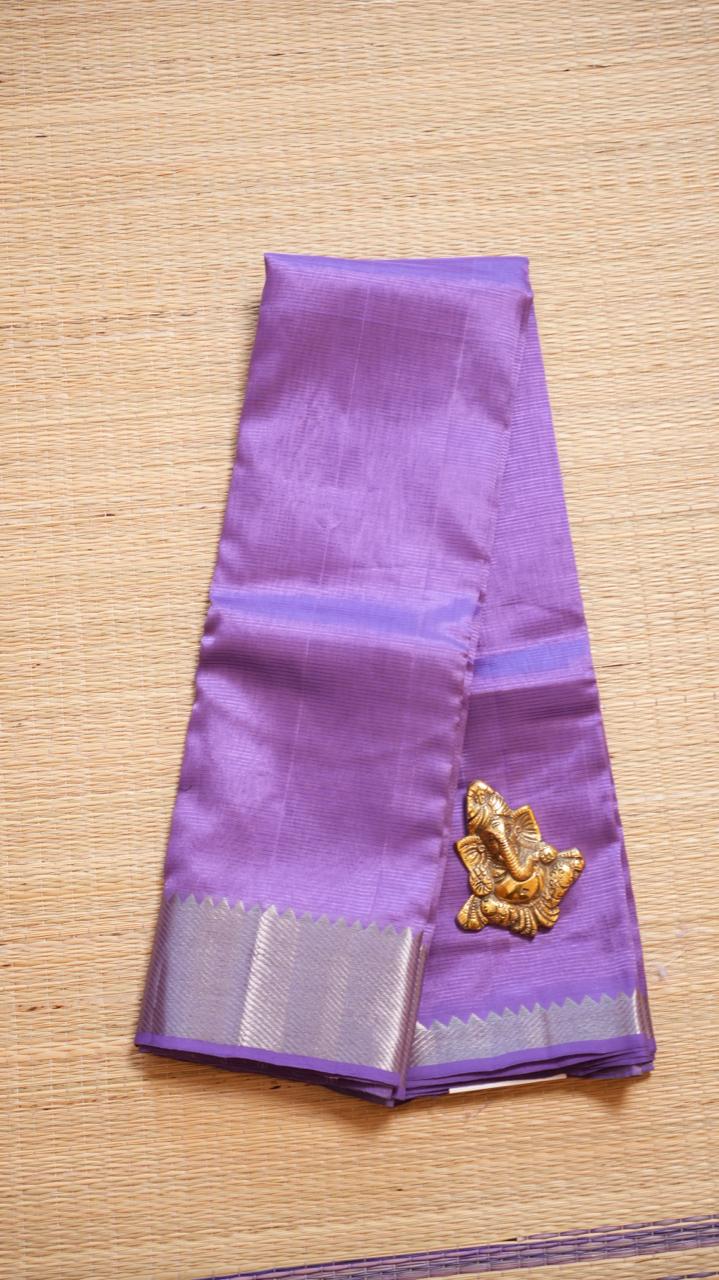 Mangalagiri Silk Cotton Saree 15-03-01-09 (VIOLET INK)