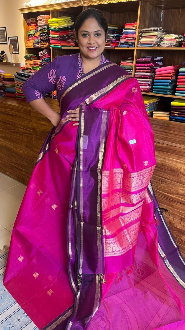 Masterpiece Kanchivaram Pure Silk Cotton Saree - 01-03-03-01