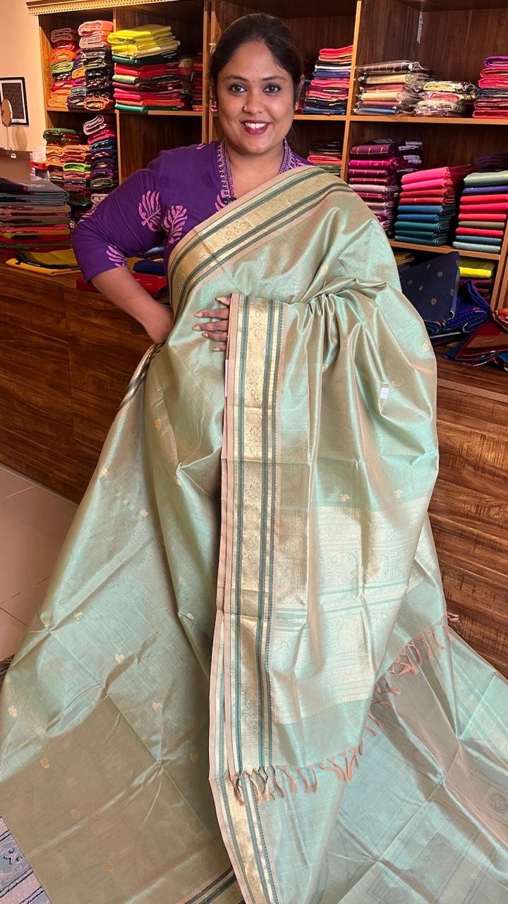 Masterpiece Kanchivaram Pure Silk Cotton Saree - 01-03-04-07