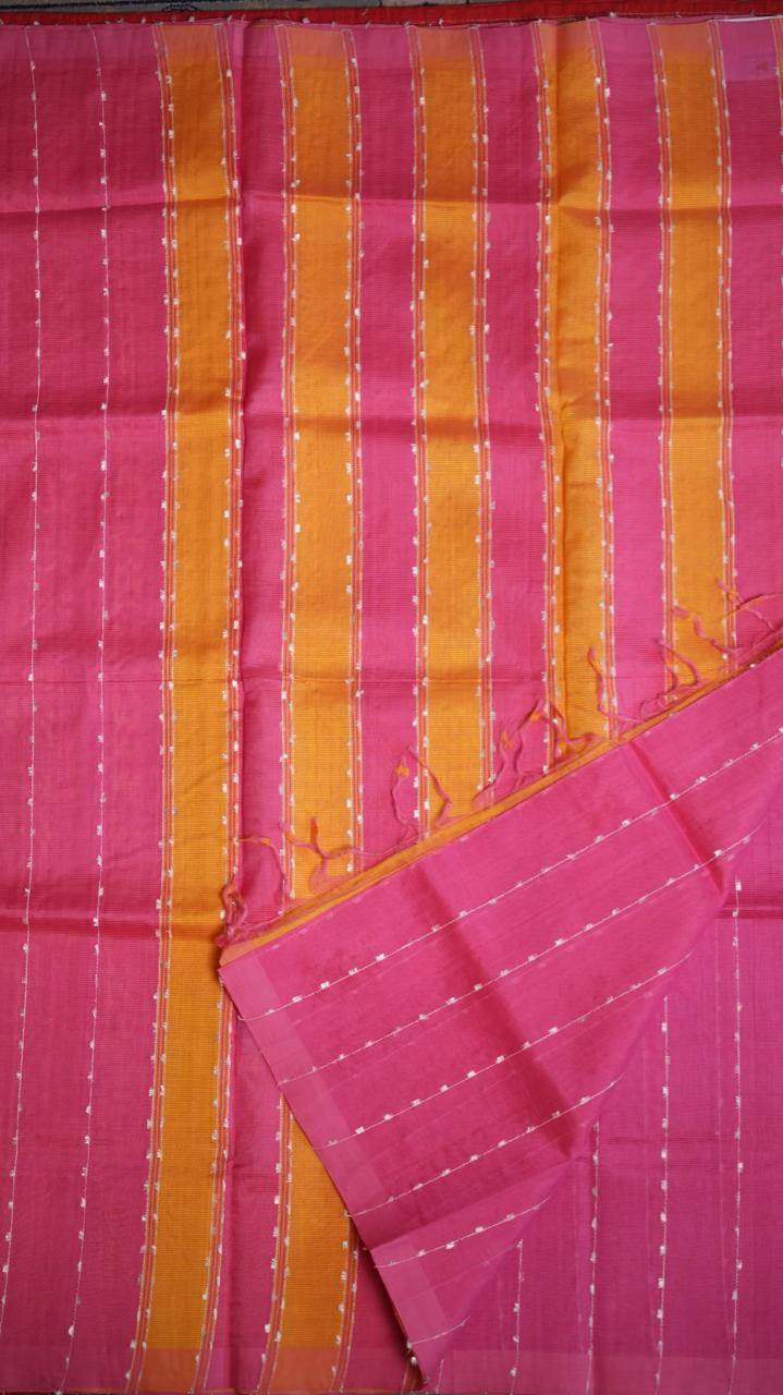 Mangalagiri Silk Cotton Saree 15-03-03-05 (ROSE PINK)