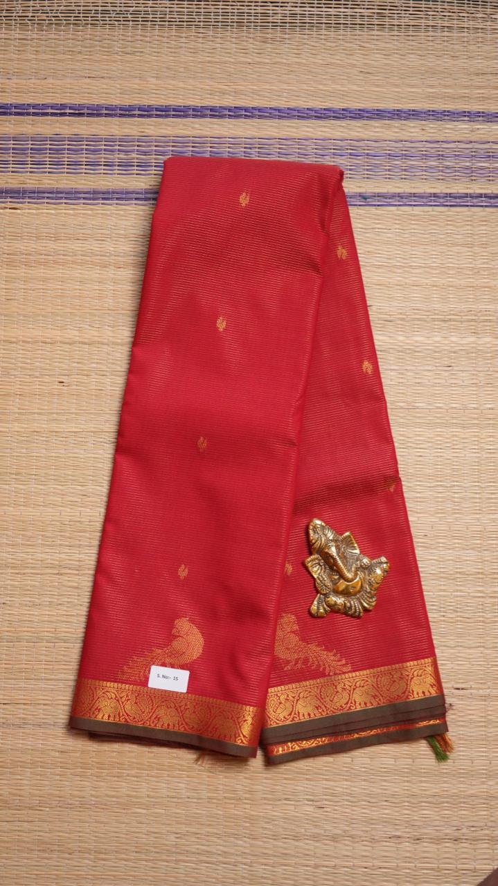 Semi Silk Vairaoosi Saree - 01-03-15-09 (RUBY)