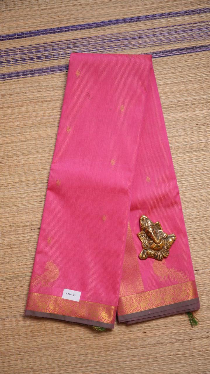 Semi Silk Vairaoosi Saree - 01-03-15-16(PINK TOURNALINE)
