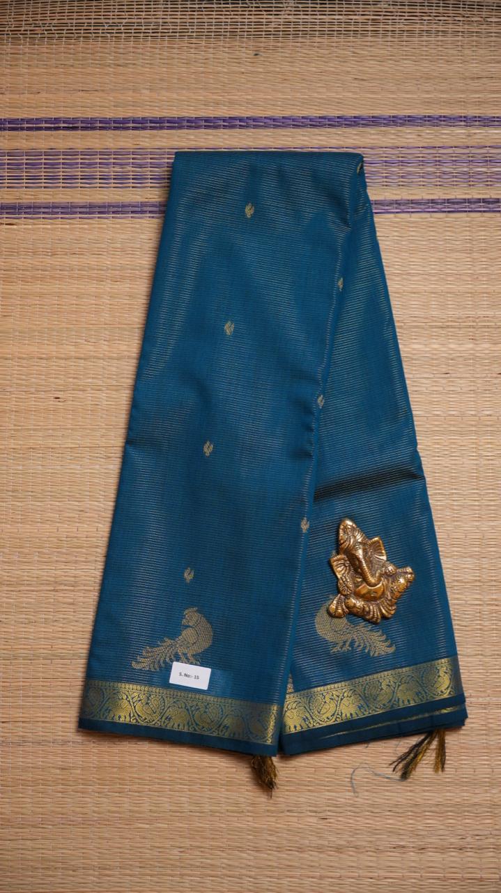 Semi Silk Vairaoosi Saree - 01-03-15-18(BLUE TOPAZ)