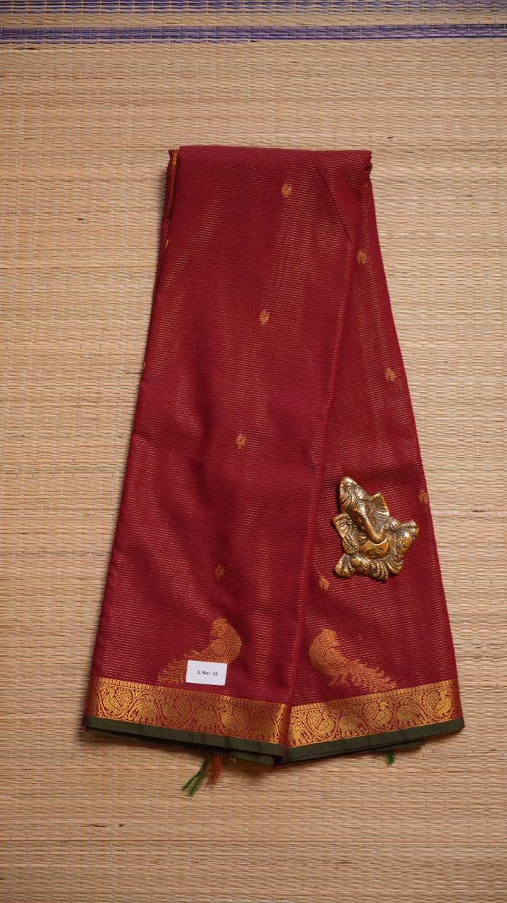 Semi Silk Vairaoosi Saree - 01-03-15-04(HESSONITE)