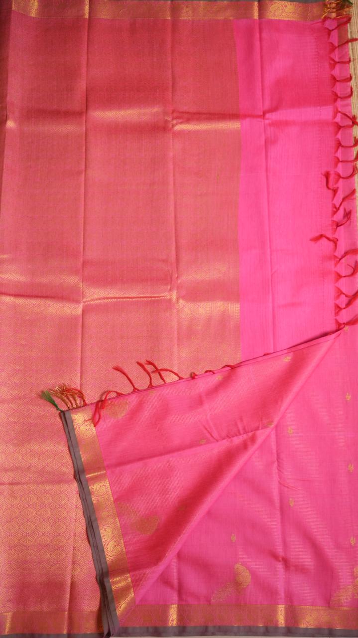 Semi Silk Vairaoosi Saree - 01-03-15-16(PINK TOURNALINE)
