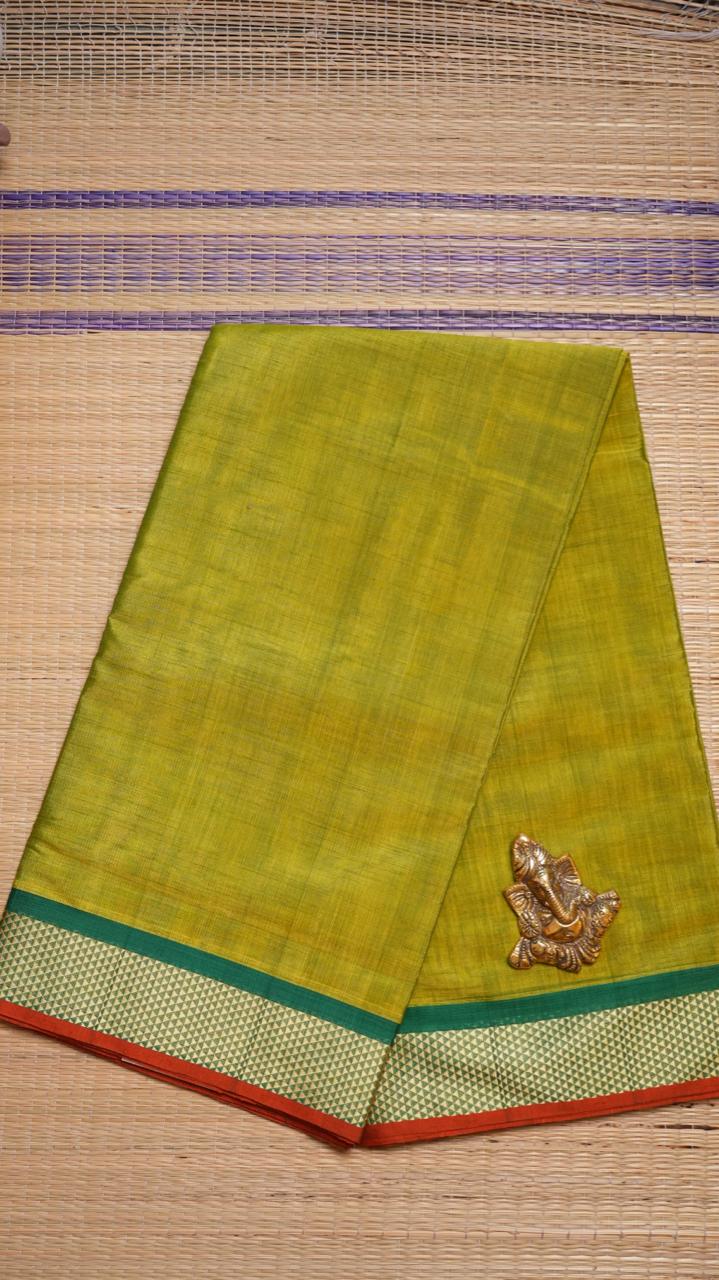 Devendra 10.5 Yards Madisar Arai Madam Border - 12-03B-04-10.5Y-01 (JUNIPERUS GLOW)