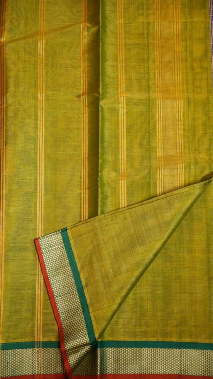 Devendra 10.5 Yards Madisar Arai Madam Border - 12-03B-04-10.5Y-01 (JUNIPERUS GLOW)