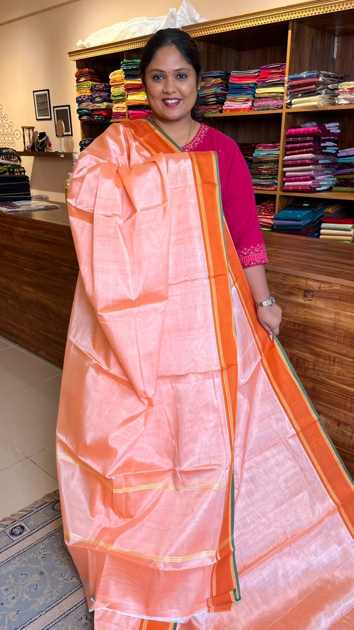 Devendra 10 Yards Madisar Plain Saree -12-10B-09-10Y-01