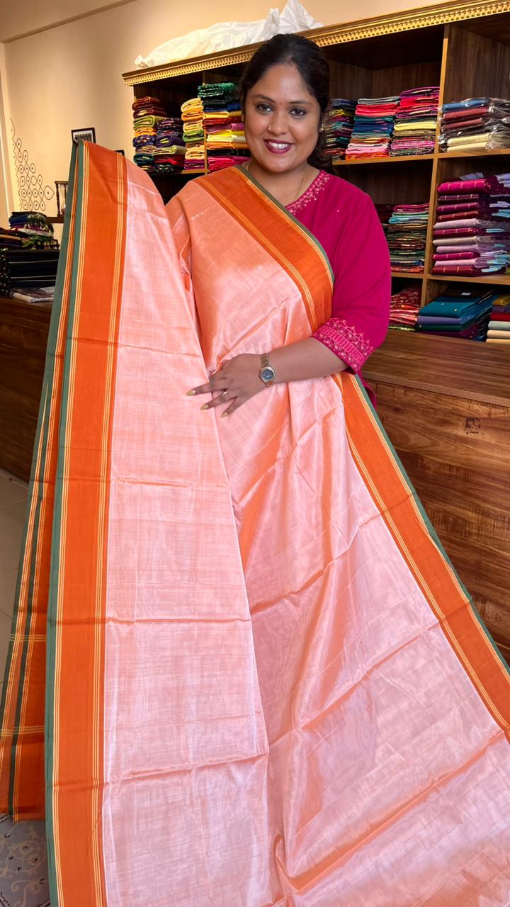 Devendra 10 Yards Madisar Plain Saree -12-10B-09-10Y-01