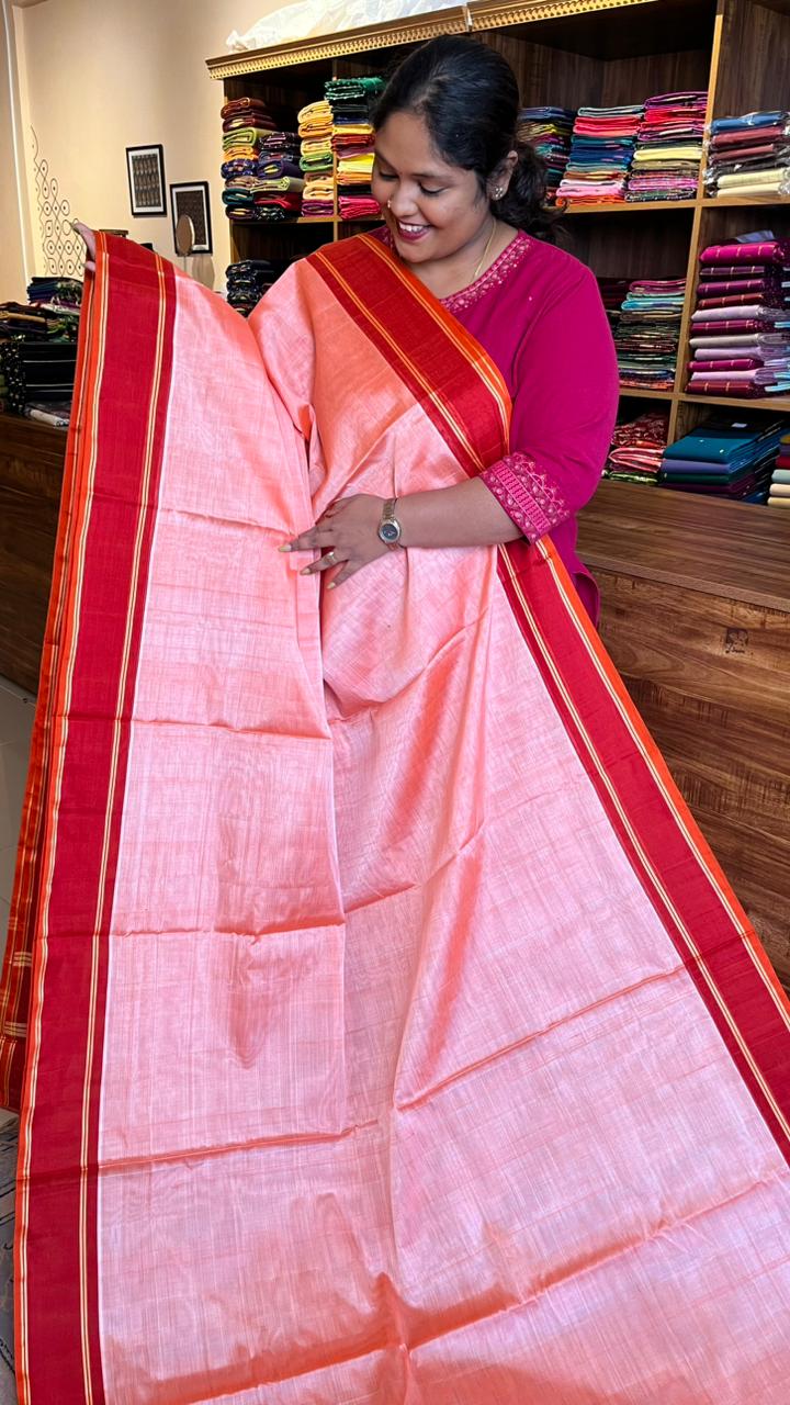 Devendra 10.5 Yards Madisar Plain Saree - 12-03C-05-10.5Y-01