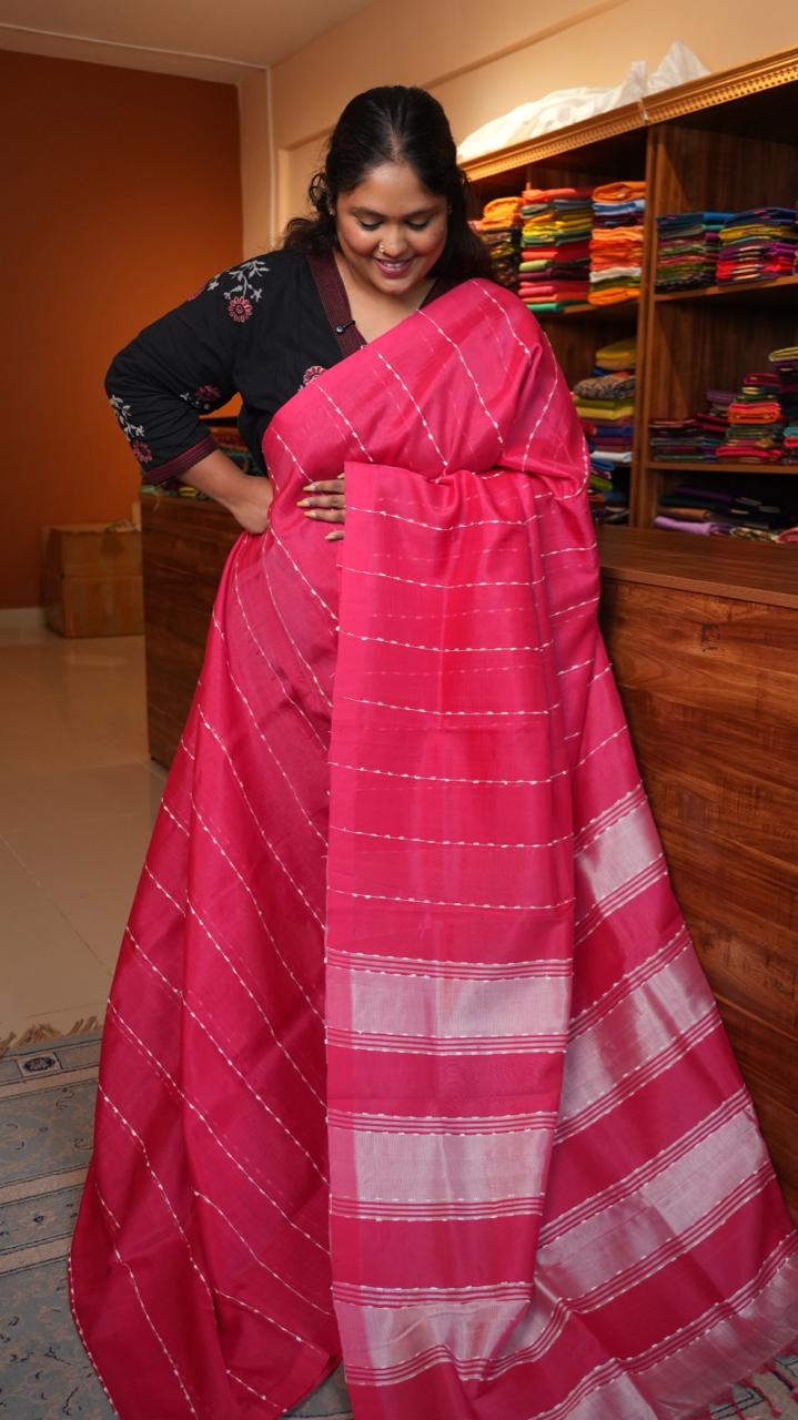 Mangalagiri Silk Cotton Saree 15-03-03-13 (PETAL WEAVE)