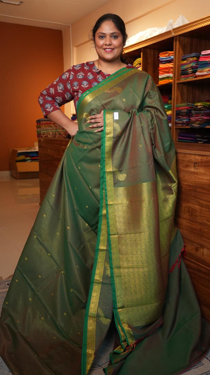 Semi Silk Vairaoosi Saree - 01-03-15-21 (PERIDOT)