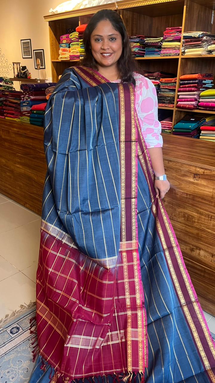 Devendra 10.5 Yards Madisar Veldhari Saree - 12-11-09-10.5Y-03