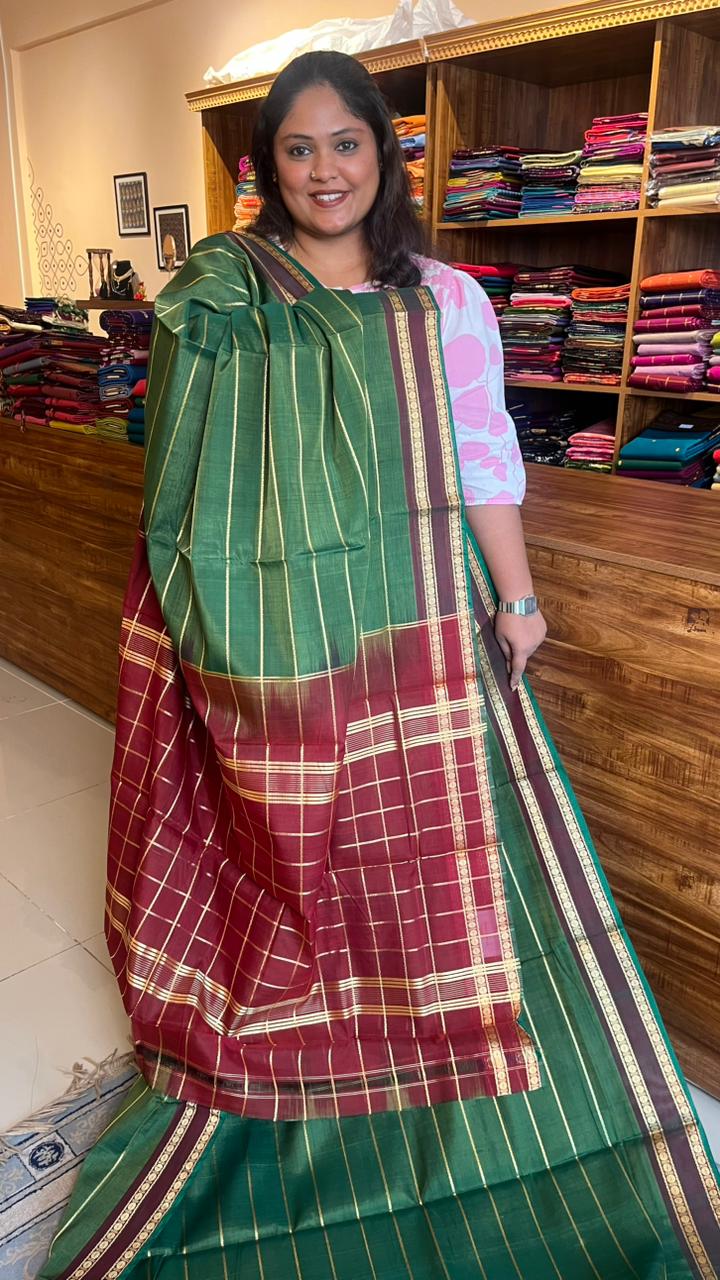 Devendra 10.5 Yards Madisar Veldhari Saree - 12-12-16-10.5Y-05