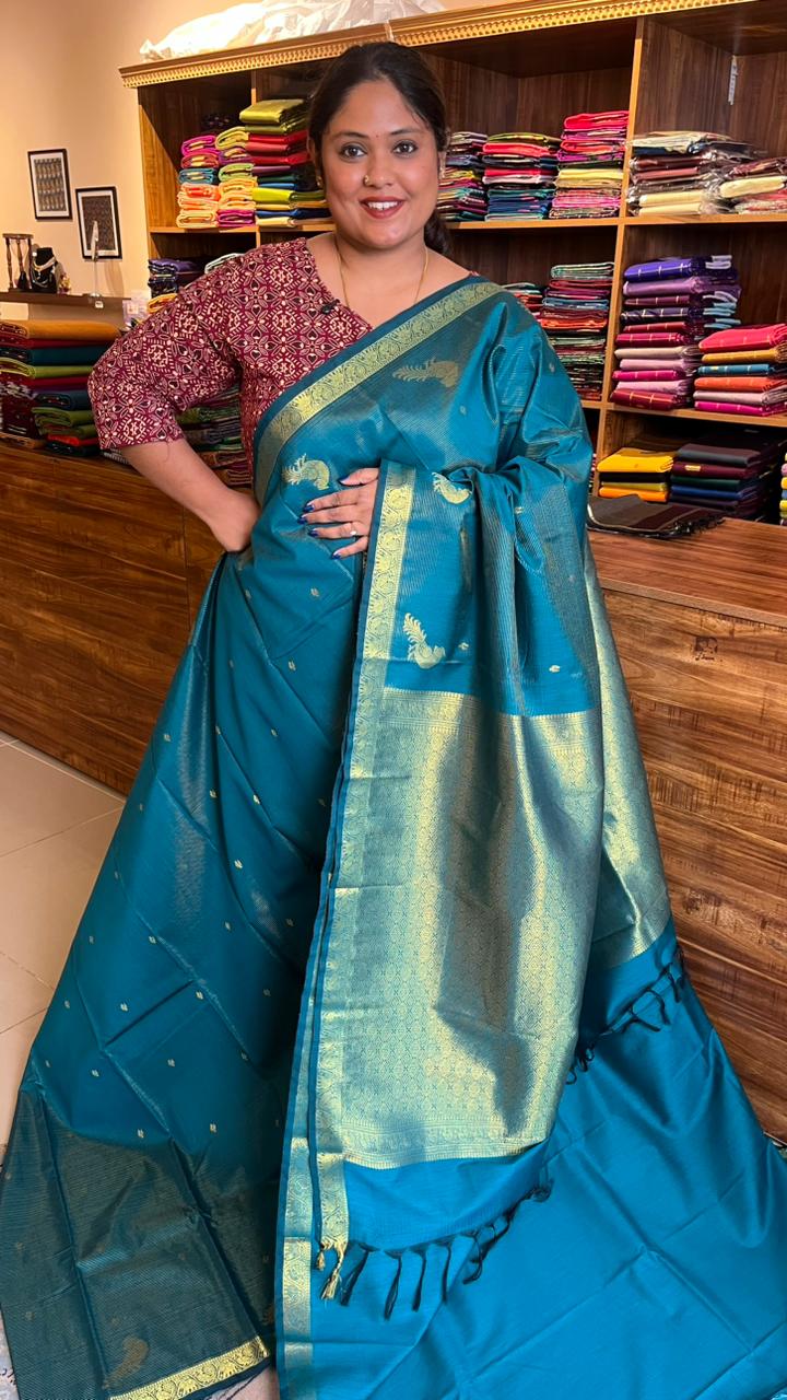 Semi Silk Vairaoosi Saree - 01-03-15-13 (APATITE)