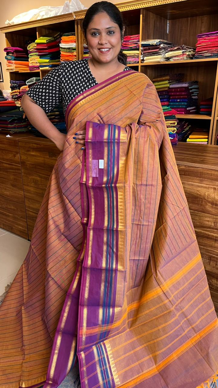 Kanchi Cotton Veldhari Saree - 01-03-04-15
