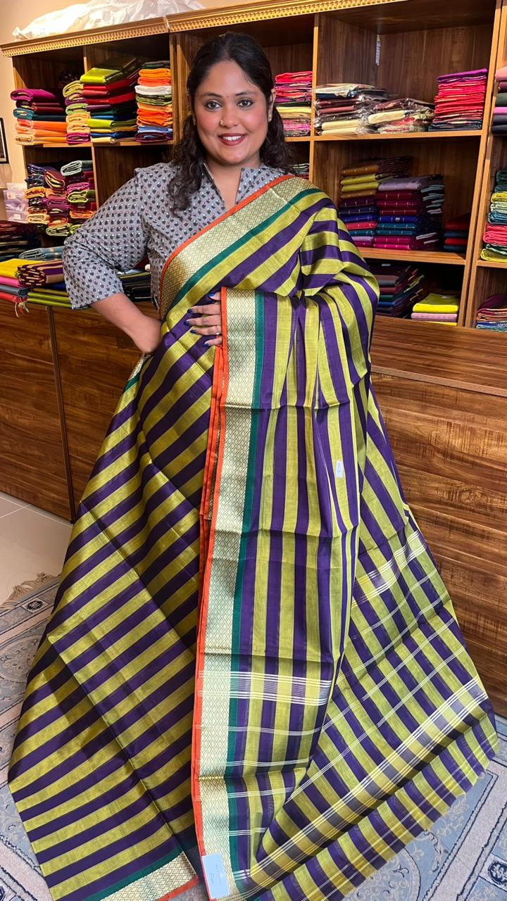 Devendra 7 Yards Zebra Stripes - 11-04-03-7Y-03