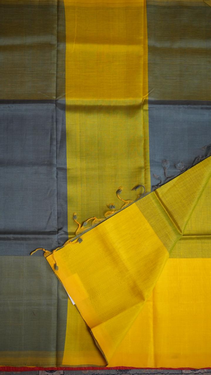 Mangalagiri Silk Cotton Saree - 15-03-04-11 (SUNRAY AMLA)