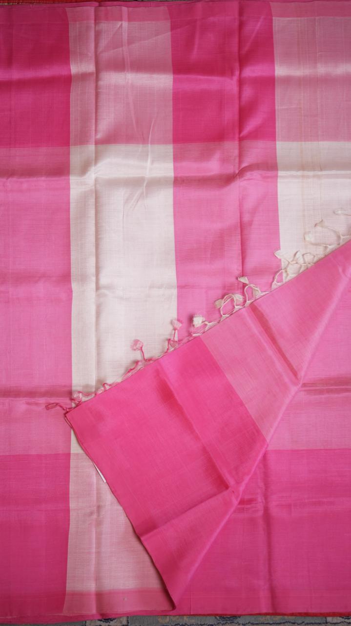 *PREORDER* Mangalagiri Silk Cotton Saree - 15-03-04-08 (PETAL LYCHEE) 5-6 WEEKS WAIT TIME