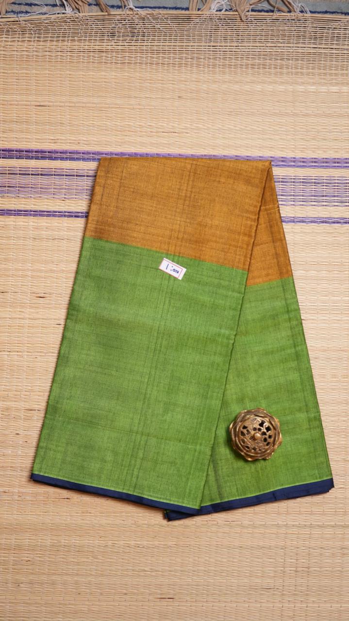 Devendra 7 Yards Plain Saree - 11-02-01-7Y-04 (MEADOW HORIZON)