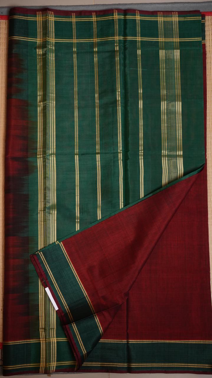 Devendra 6 Yards Plain Saree - 11-02B-6.25Y-06 (Mulberry Canopy)