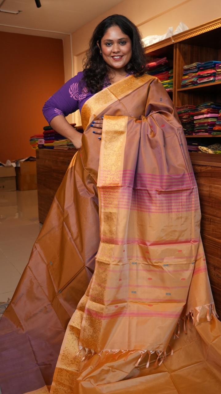 Chinnalampattu 6 Yards Saree - 03-04-01-05 (BOURNVITA)
