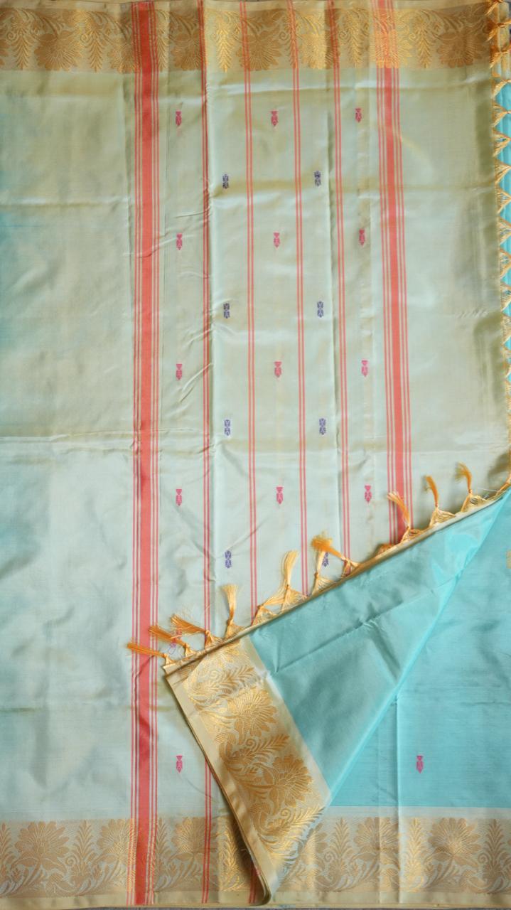Chinnalampattu 6 Yards Saree - 03-04-01-12 (FORGET ME NOT)
