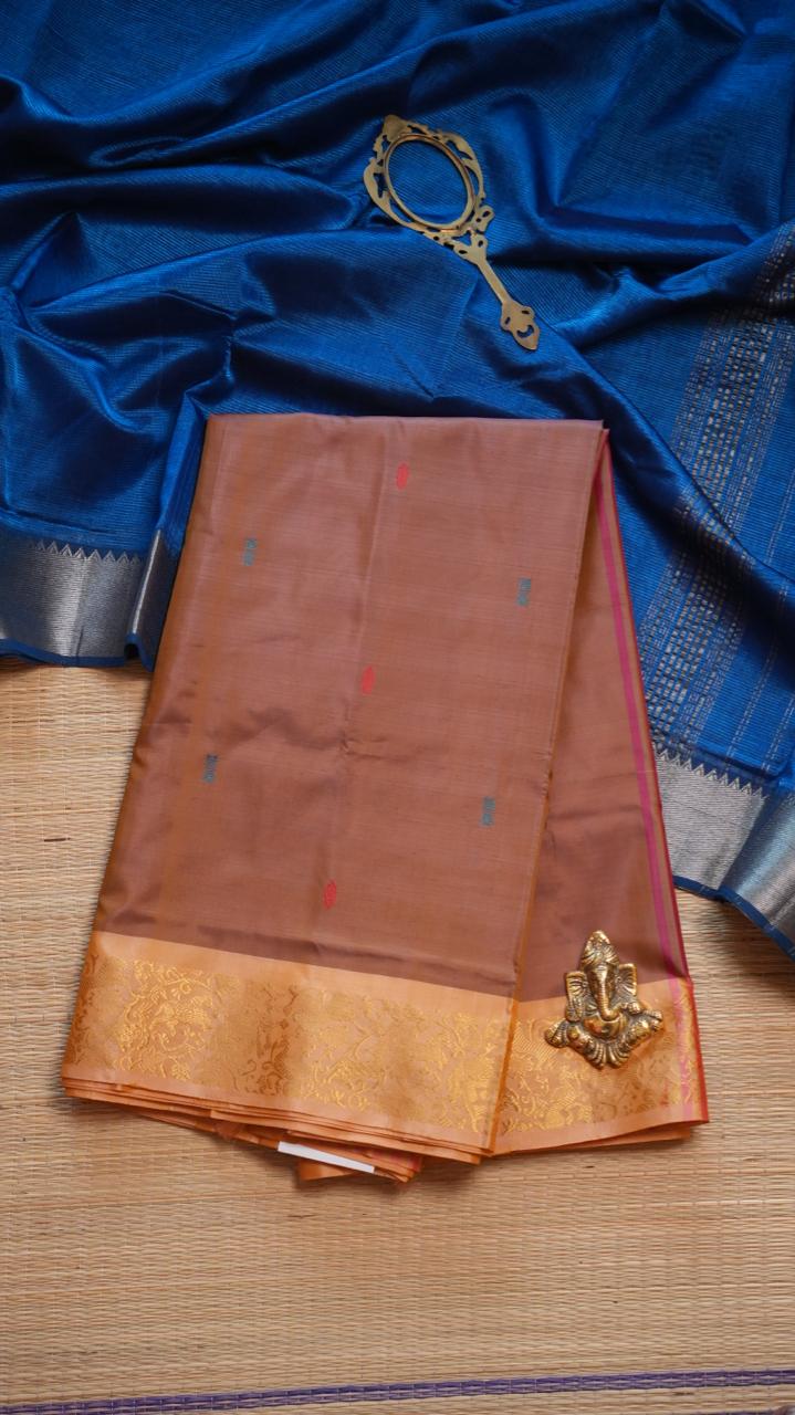 Chinnalampattu 6 Yards Saree - 03-04-01-05 (BOURNVITA)
