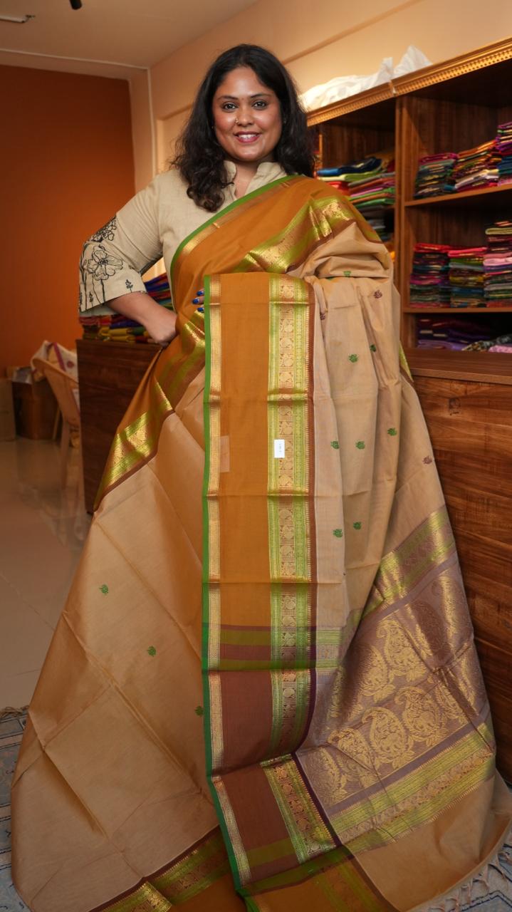Kanchi Cotton Saree - 01-03-08-02 ( SARUGU )