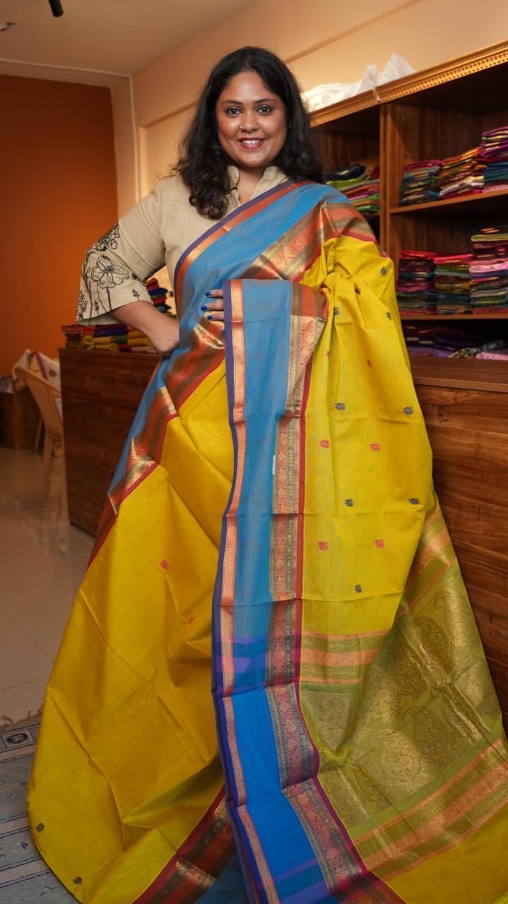 Kanchi Cotton Saree - 01-03-08-06 ( SAAMANTHI )