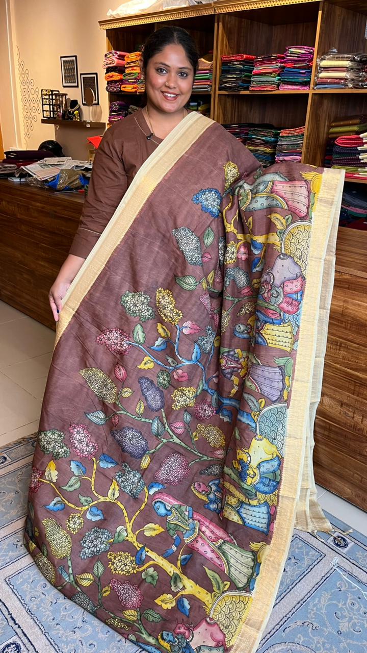 Pen Kalamkari Saree -02-04-01-02