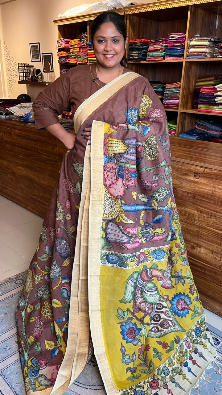 Pen Kalamkari Saree -02-04-01-02