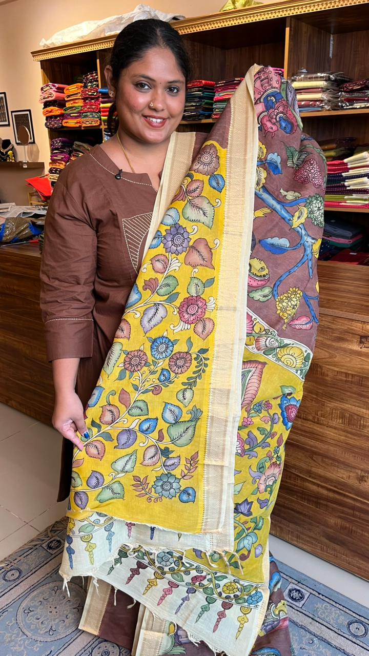 Pen Kalamkari Saree -02-04-01-02
