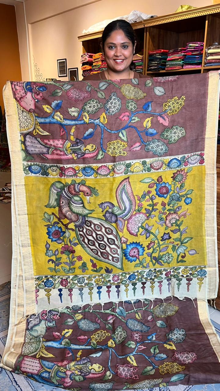 Pen Kalamkari Saree -02-04-01-02
