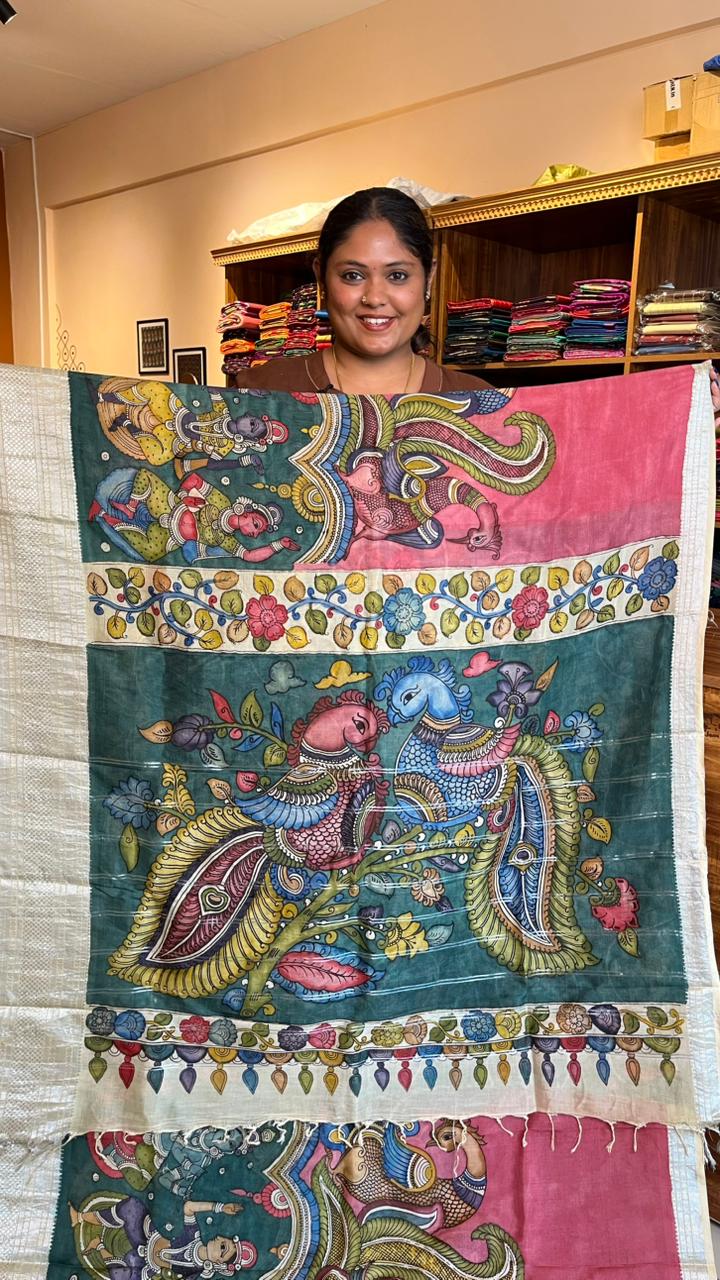 Pen Kalamkari Saree -02-04-01-06