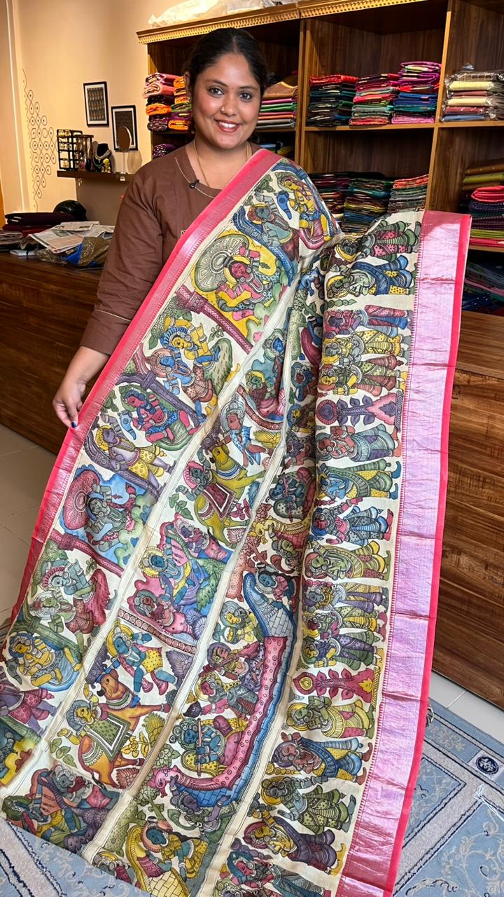 Pen Kalamkari Saree -02-04-01-05