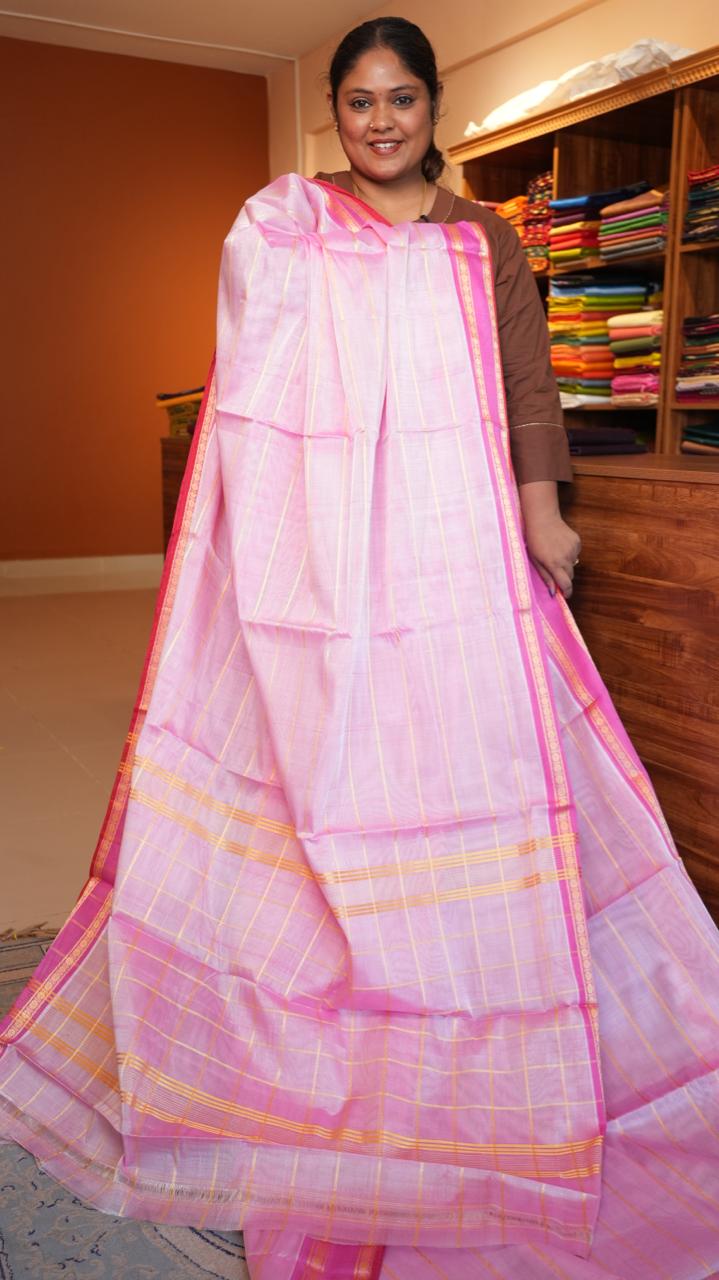 Devendra 10.5 Yards Madisar Saree - 12-12-01-10.5Y-02  (Paneer Roja Madisar)