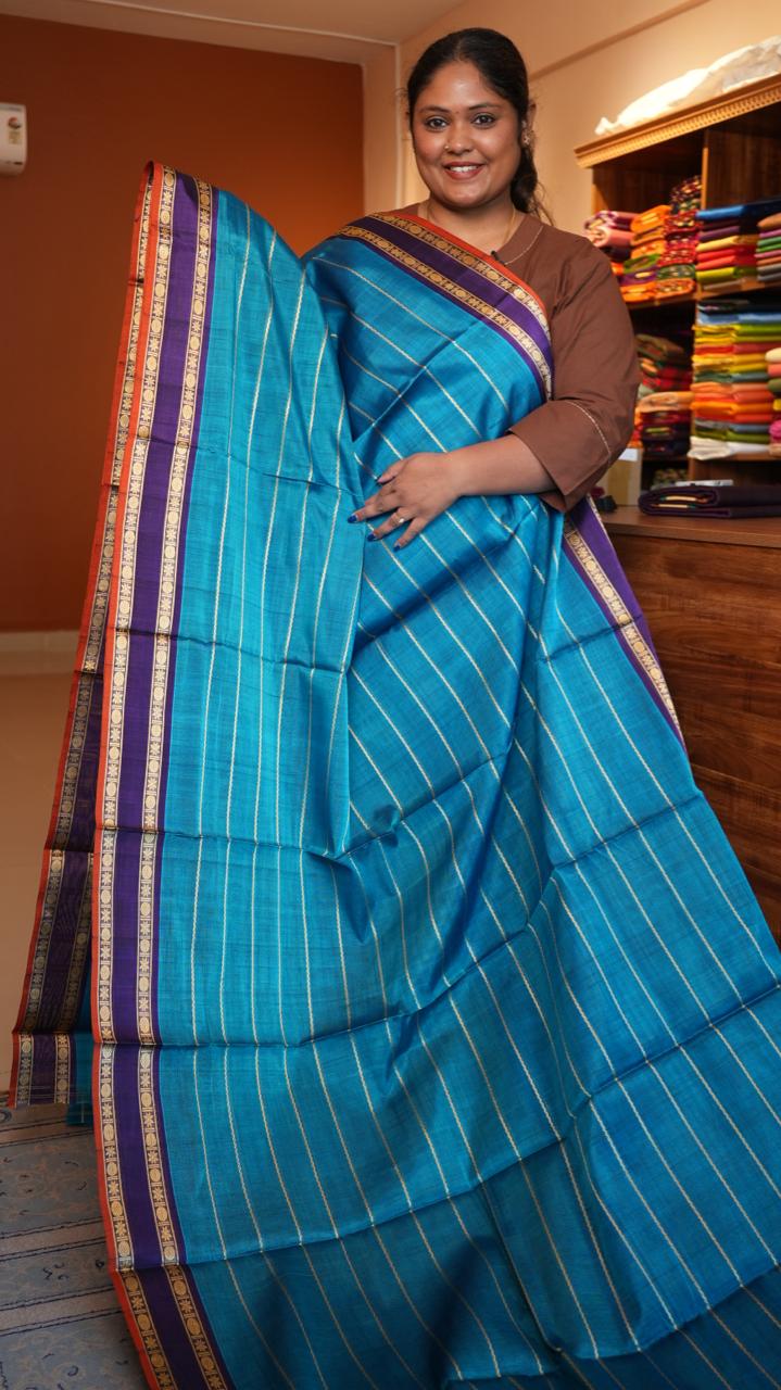 Devendra 10 Yards Madisar Saree - 12-02B-10Y-14-03 (Chinthamani)