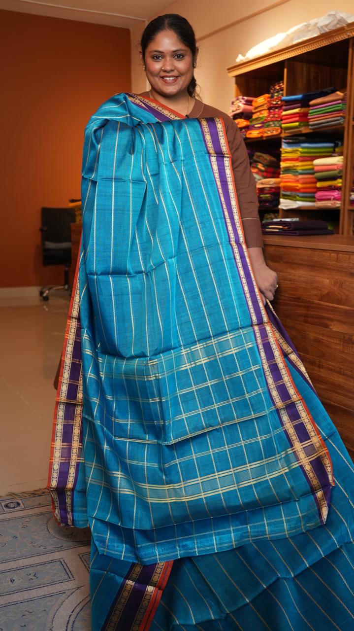 Devendra 10 Yards Madisar Saree - 12-02B-10Y-14-03 (Chinthamani)