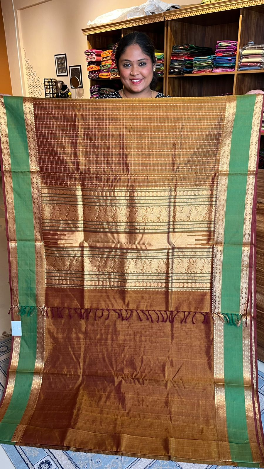 Kanchivaram Silk Cotton Saree - 01-03-08-03