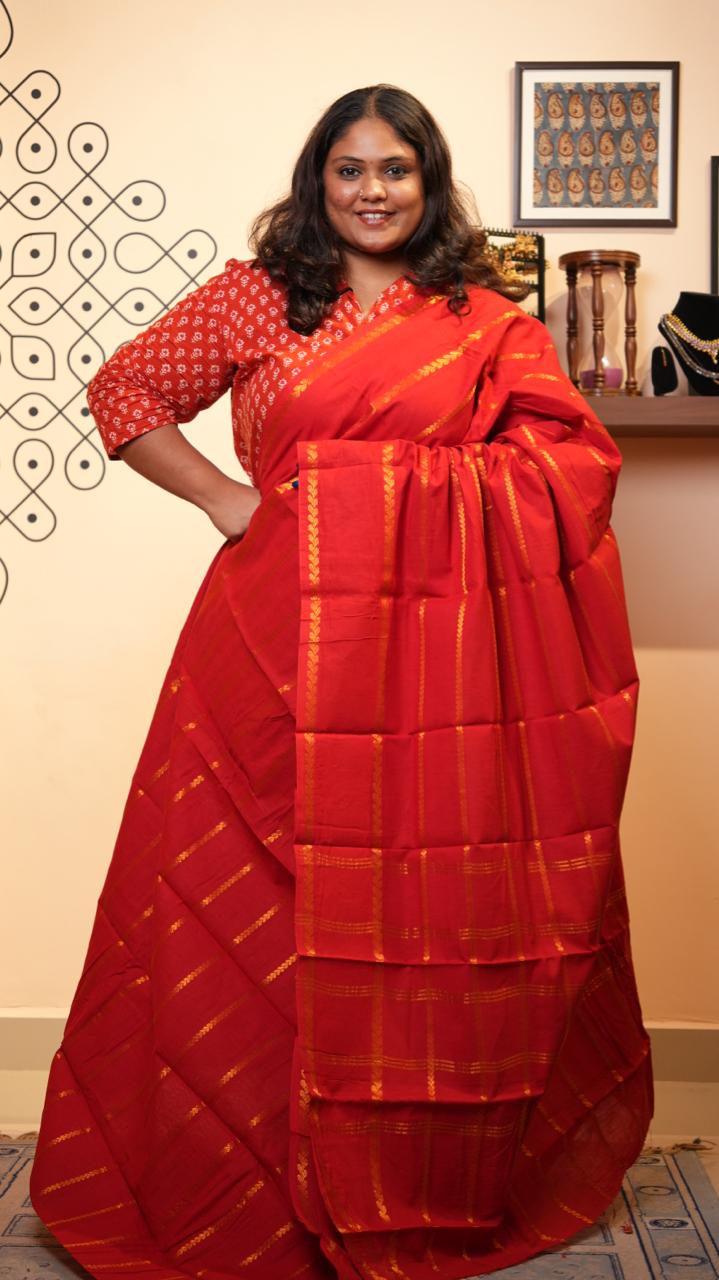 Veldhari Madurai Cotton Saree-11-04C-09-5.50Y-02 (KITKAT)