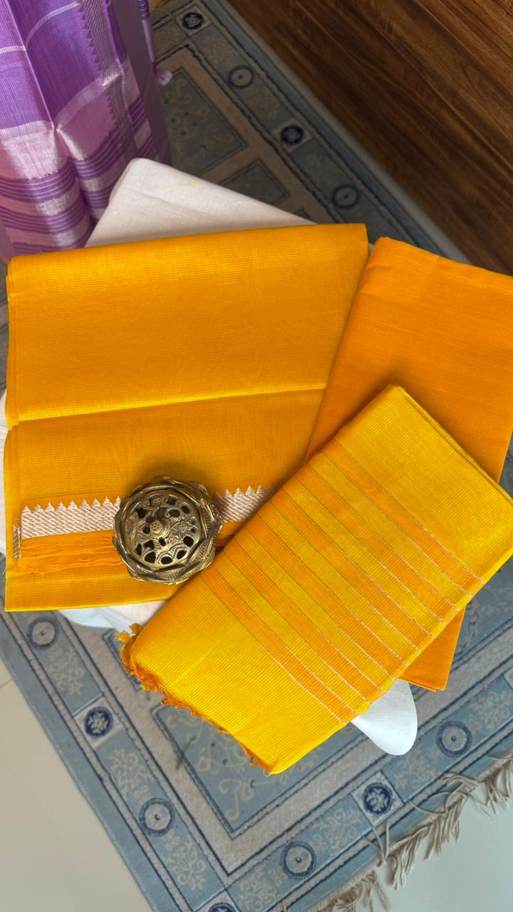 Mangalgiri Silk Cotton Salwar Set - 15-04-04-10 (Laksh)