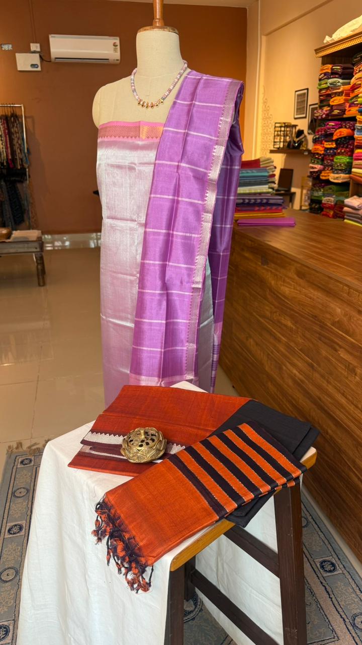Mangalgiri Silk Cotton Salwar Set - 15-04-04-09 (Laksh)